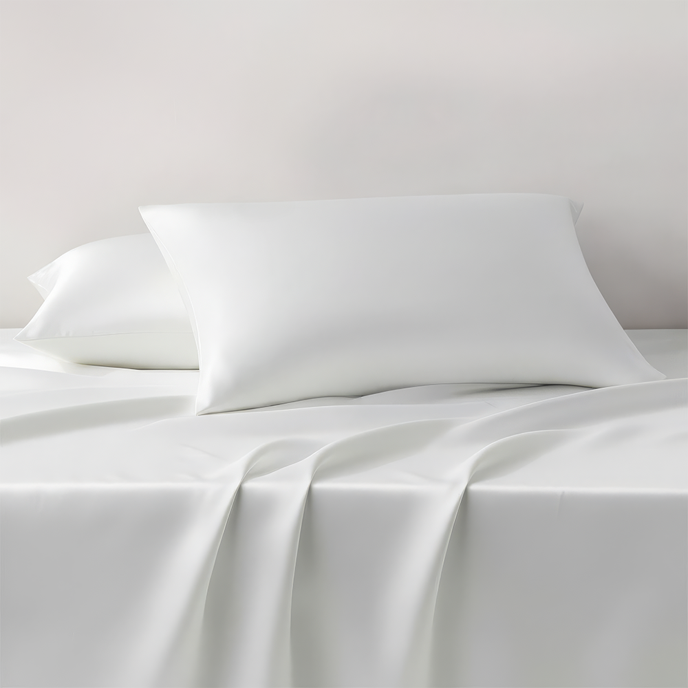 22 Momme Natural White Mulberry Silk Pillowcase with Zipper