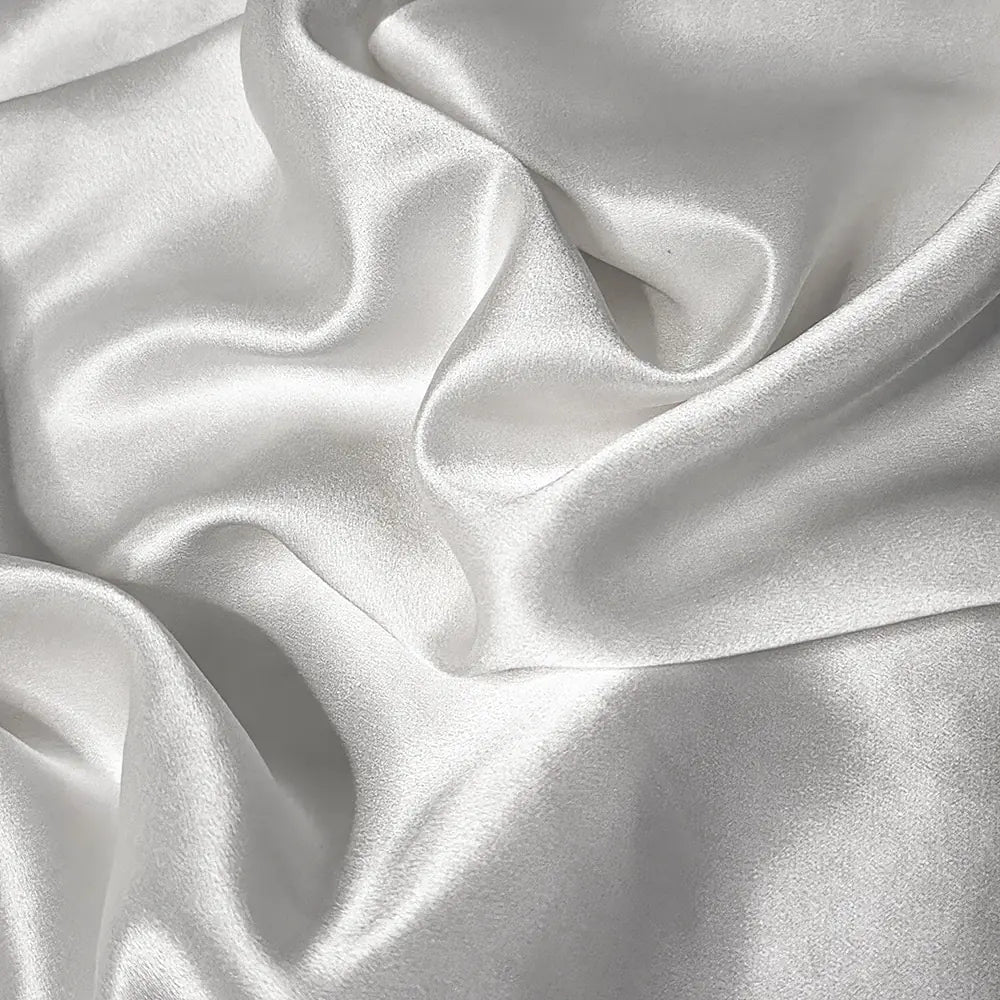 22 Momme Mulberry Pure Silk Pillowcase with Zipper | Natural White